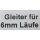 Faltenlengleiter Haken+Gleiter Kunststoff 20 Stück 6mm