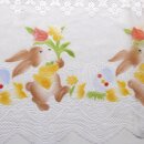 Scheibengardinenstoff Ostereier Osterhase bedruckt 52cm hoch