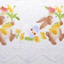 Scheibengardinenstoff Ostereier Osterhase bedruckt 52cm hoch