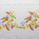 Scheibengardinenstoff Ostereier Osterhase bedruckt 52cm hoch