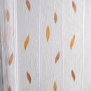 Scheibengardine 90cm-100cm hoch mit Tropfen in braun-beige