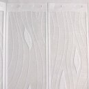 Scheibengardine 90cm - 50cm hoch mit Tropfen in Weiß