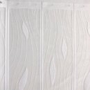 Scheibengardine 90cm - 50cm hoch mit Tropfen in Weiß