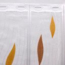 Scheibengardine 90cm-35cm hoch mit Tropfen in braun-aprikot