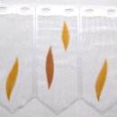 Scheibengardine 150cm-35cm hoch mit Tropfen in braun-beige