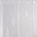 Scheibengardine 350cm - 50cm hoch mit Tropfen in Weiß