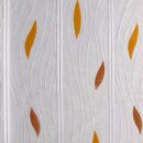 Scheibengardine 90cm-75cm hoch mit Tropfen in braun-aprikot