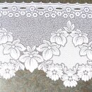Scheibengardine 173cm-28cm hoch mit Blüten und...