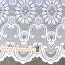 Scheibengardine 168cm-58cm hoch mit Blumen und Muster...